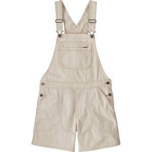 🌿 Patagonia Organic Cotton Short Overalls – Natural / Light Beige – Women’s XS 🌿